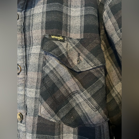 Gave Matt - Wrangler XL VINTAGE FLEECE LINED WINTER THICK plaid unisex men’s - Picture 9 of 9